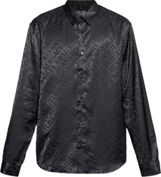 Versace Jeans Couture Camicia con logo - Nero