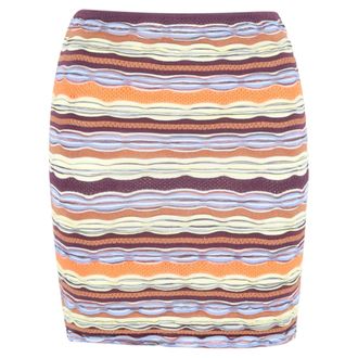 Missoni Mini Pencil Skirt in Multicolor Cotton