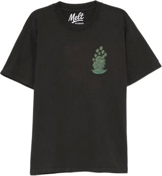 Melt graphic-print T-shirt - Grey