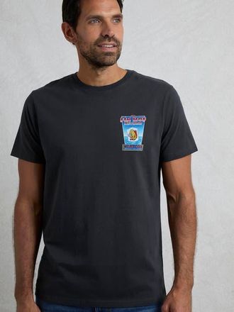 Weird Fish Fin Hof Back Print Artist T-Shirt in Navy at Nordstrom, Size Xxx-Large