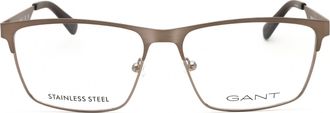 GANT GA50049 Rectangular Metal Frame Eyeglasses - Bronze