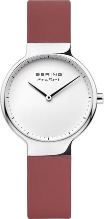 Bering Red Synthetic Dress Womens Watch
