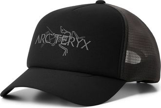 Arc'teryx Bird Word Trucker Hat Traditional Hats Black/Cloud : LG/XL, Nylon