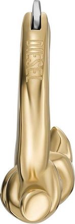Diesel Unisex Diesel Gold-Tone Stainless Steel Hoop Earring