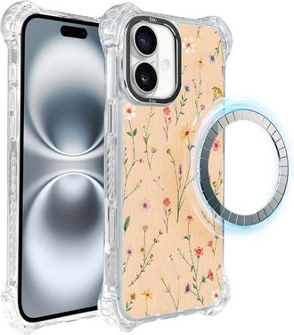 OEM Funda Ibizu Dropguard Ultra Para Iphone 16 Plus Con Magsafe, Color Pastel Bloom, Coral Meadow