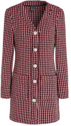 8 by YOOX HOUNDSTOOTH COTTON SHIRT DRESS