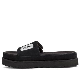 UGG (WMNS) UGG Laton Slide Black Silver Slippers Black Silver 1110110-BSVR