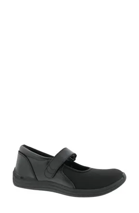 Drew Magnolia Mary Jane Sneaker in Black Stretch at Nordstrom, Size 6.5