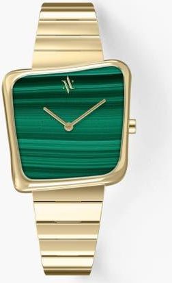 Vanna Nebula Gemstone Watch in Malachite-Gold at Nordstrom