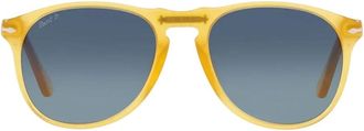 Persol Vintage pilot zonnebril met metalen pijl - unisex - Zonnebrillen - Geel - 55 MM - Accessoires