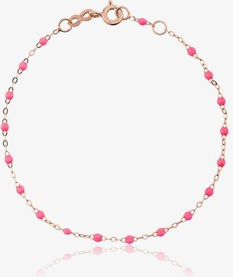 Gigi Clozeau 18K Rose Gold 17 CM Beaded Bracelet - Womens - Resin/18kt Rose Gold