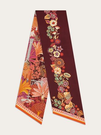Ferragamo Donna Bandeaux stampa Giardino Rosa