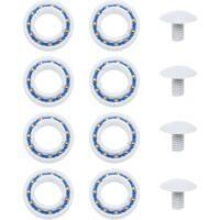 OEM Juego De 12 Accesorios Para Robot De Piscina: Rodamientos Y Tornillos De Pl&aacute;stico Compatibles Con Polaris 180 280 - Crezuo