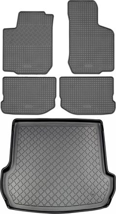 OEM Juego De Alfombrillas De Goma Para Coche Y Maletero Para Volkswagen Golf Iv 1j Variant Kombi (5 Puertas) De 1998 A Mayo De 2007
