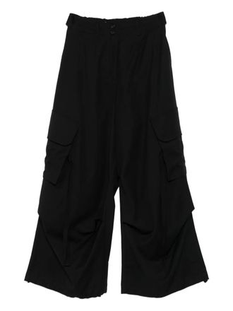 Isabel Benenato cargo cropped trousers - women - Fabric - 44 - Black