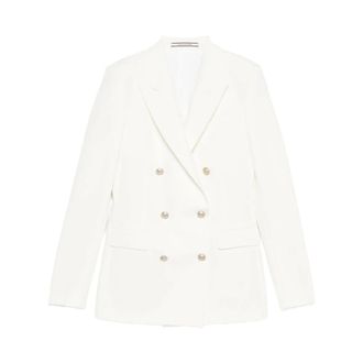 Tagliatore Blazers, female, White, Size: XL Parigi Double-Breasted Blazer