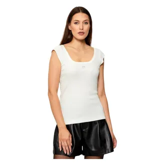 Pinko Pinko, Dames, Tops, Wit, Maat: L Katoen