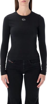 Diesel T-Uncutieslong-Ls-Od T-Shirt With Oval D Logo