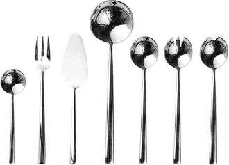 Mepra Movida Serving Set - 7 Pieces in Silver at Nordstrom