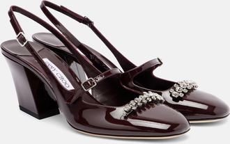 Jimmy Choo London Pumps slingback Belinda 70 in vernice