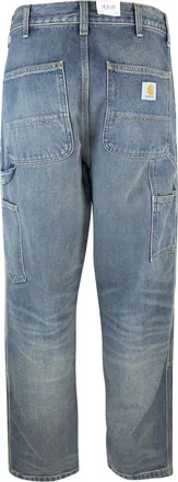 Carhartt Work in Progress Mens Jeans Double Knee Blue Cotton (smith Denim)