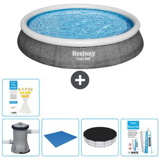 Bestway Piscina Bestway Fast Set Redonda - 396x84 Cm - 8-piezas S22672