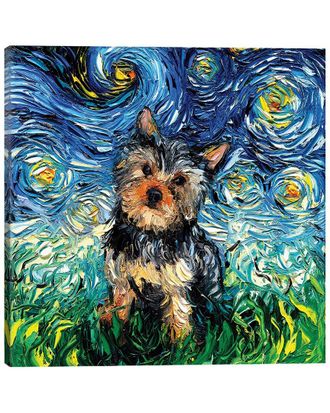 iCanvas Icanvas Yorkie Night By Aja Trier Wall Art
