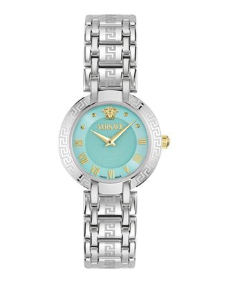 Versace Antlia Womens Silver Watch VE0P00325 Stainless Steel - One Size