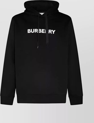 Burberry logo print cotton hoodie