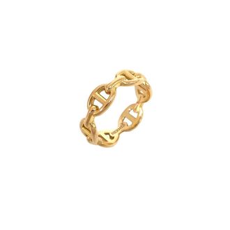 Herm&egrave;s Gold Pink Gold (18K) Band Ring (Pre-Owned)