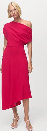 Mango Vestito midi asimmetrico fucsia - Donna - XS - MANGO