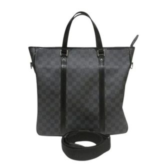 Louis Vuitton Pre-owned Tote Bags, male, Black, Size: ONE SIZE Pre-owned Damier Graphite Tote Bag