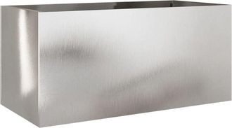 vidaXL Jardinera De Acero Inoxidable Plateado 62x30x29 Cm Vidaxl