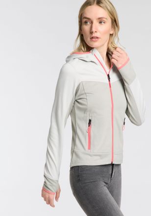 Killtec Funktionsjacke KILLTEC, Damen, Gr. 36, gr&uuml;n (helloliv), Obermaterial: 100% Polyester, Jacken Funktionsjacke, &Uuml;bergangsjacke, aus Polyester, w&auml;rmend