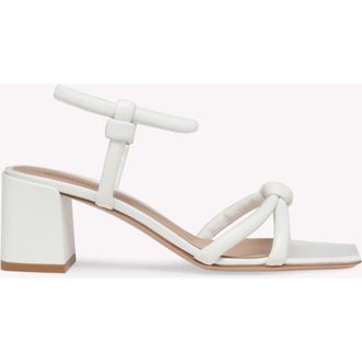 Gianvito Rossi Juno 55 Sandals in White Nappa at Nordstrom, Size 35.5