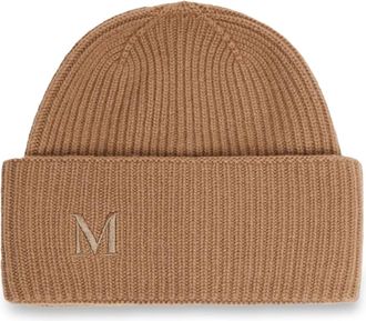 Max Mara Mmretina Beanie - female - Max Mara - Accessories - Brown - ONE SIZE - Accessories