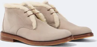 Manolo Blahnik Keswick shearling-lined leather desert boots