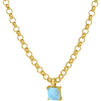 Dean Davidson Nomad Gem Pendant Necklace in Iridescent Turq/gold at Nordstrom