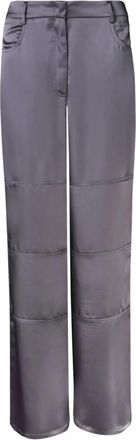 Blanca Vita Pandanus Straight Jeans met satijnglans - Dames - Regular Fit Jeans - Grijs - M - Satijn - Jeans