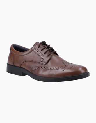 Hush Puppies Mens Nolan Mens Brogues - Brown - Size: 10