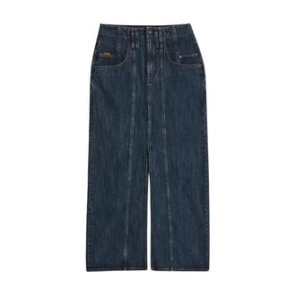 G-Star Dames, Rokken, Blauw, Maat: W26 Katoen