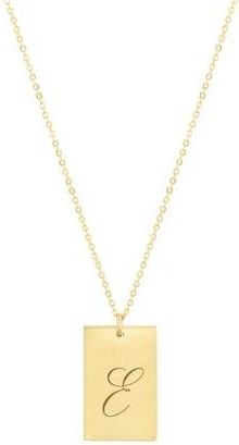 Set & Stones Stella Initial Pendant Necklace in Gold/e at Nordstrom