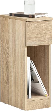 SoBuy Sobuy - Mesa Auxiliar Mesita De Noche Con 1 Caj&oacute;n Mesa Para Sal&oacute;n Comedor 20 X 35 X 60 Cm Madera Fbt111-n Es