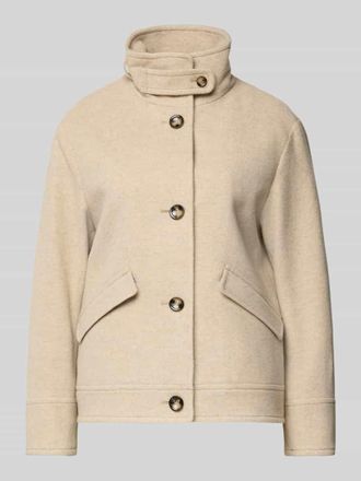 Cinque Cinque Regular Fit Jacke aus Woll-Mix Modell Astoria in Beige, Größe 34