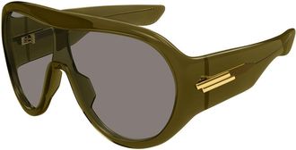 Bottega Veneta BV1345S 006 Mens Sunglasses Green Size 99