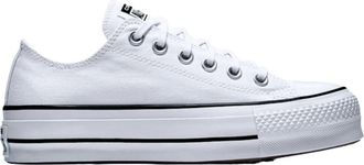 Converse Schoenen, Dames, Wit, 39 1/2 EU, Wol, Hemelhoge Canvas Platform Sneakers