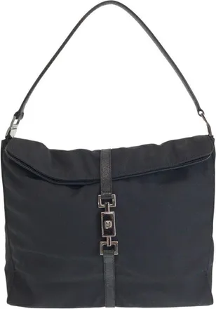 Gucci Black Nylon Jackie Shoulder Bag (Authentic Pre-Loved)