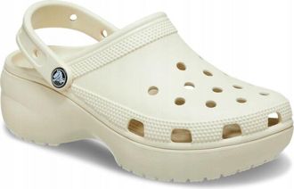Crocs Classic Plataforma Clog Mujer 206750 W6 I Eu 365 Hueso