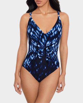 Magic Suit By Miraclesuit Indio Saki Tie-Waist One-Piece Swimsuit