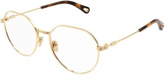 Chlo&eacute; Stijlvolle ovale zonnebril - unisex - Brillen - Geel - 54 MM - Accessoires